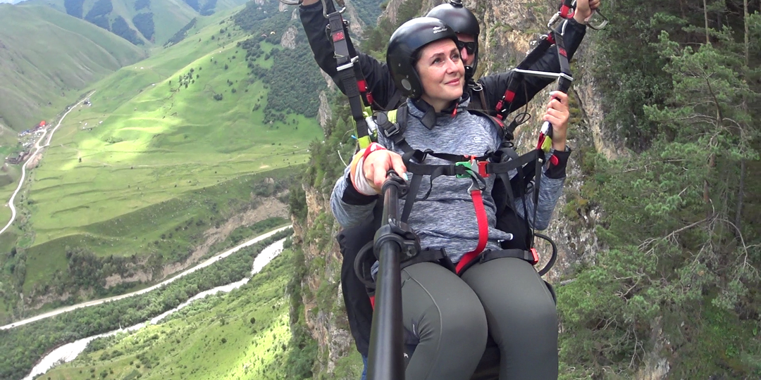 Чегем: полетать на параплане над сказочными горами!