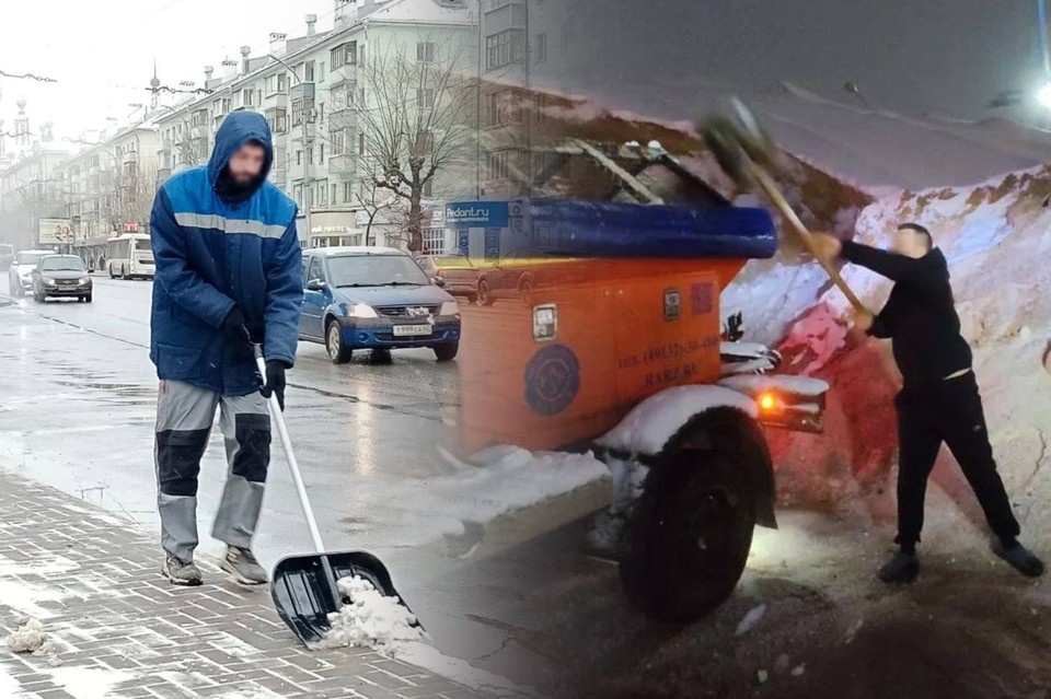    Осужденные привлекаются практически ко всем работам, связанным с очисткой города. Фото: УФСИН по Рязанской области.