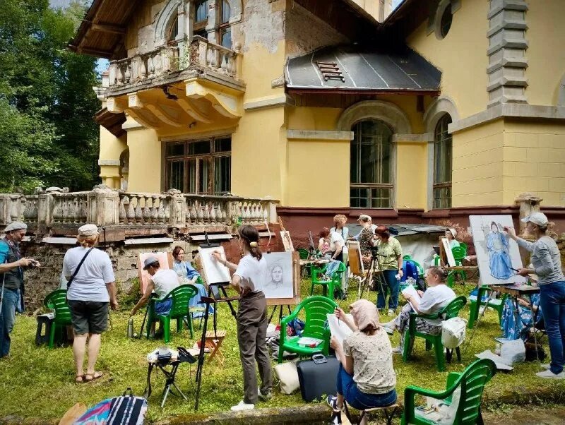 Пленэр-фест на Морозовской даче. Фото из открытых источников. 