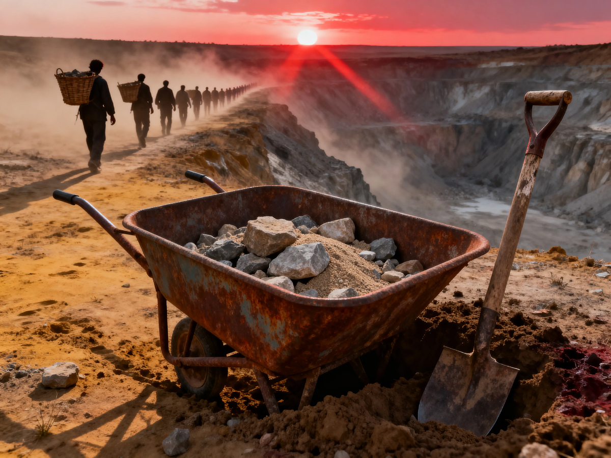 Ржавая тачка и старая лопата. Таких на Панамском канале остались тысячи — вместе с костями рабочих. Говорят, инструменты помнят руки хозяев. Эти помнят только боль, пот и смерть. 25 тысяч могил ради 80 километров пути.