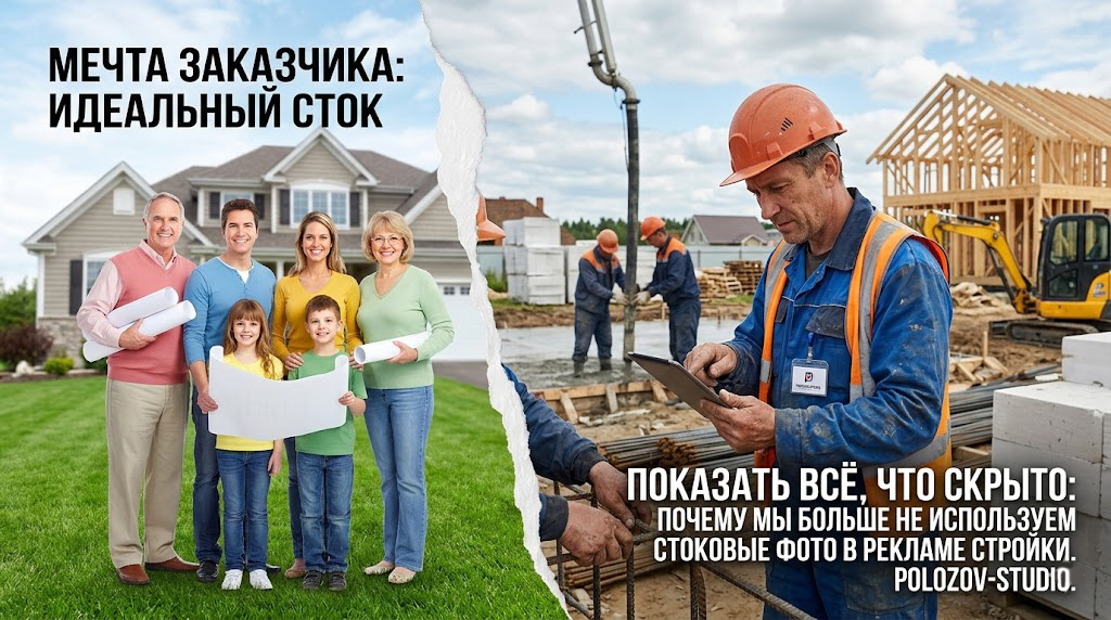 Показать всё, что скрыто: почему мы больше не используем стоковые фото в рекламе стройки