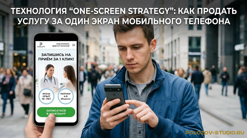 Технология "one-screen strategy": как продать вашу услугу за один экран мобильного телефона (и перестать сливать бюджет в Яндексе)