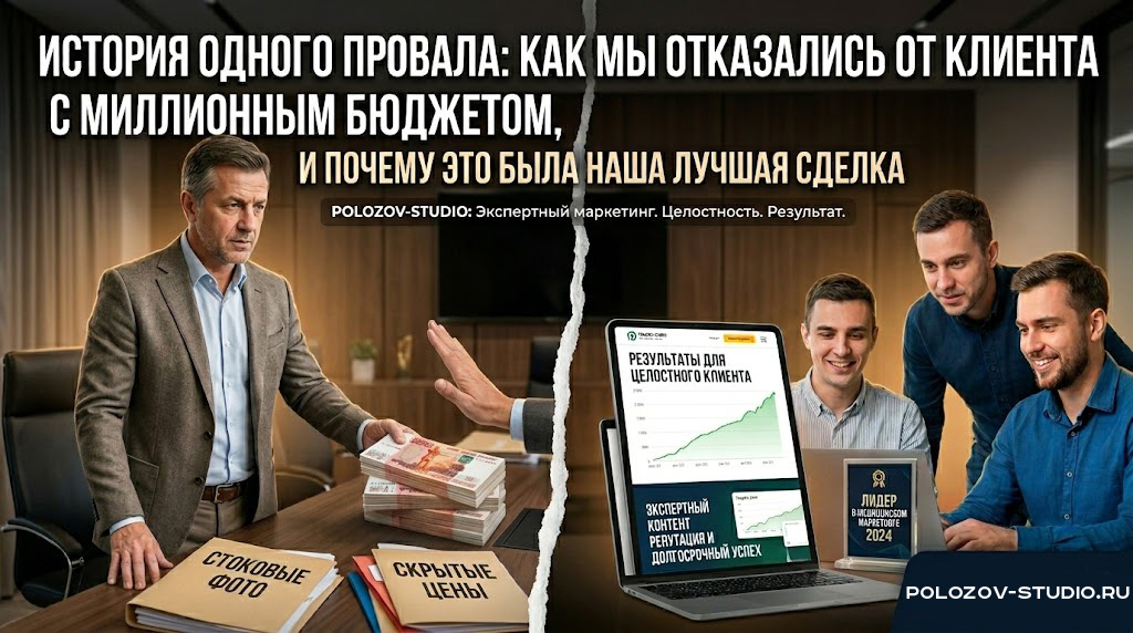 История одного провала: как мы отказались от клиента с миллионным бюджетом, и почему это была наша лучшая сделка