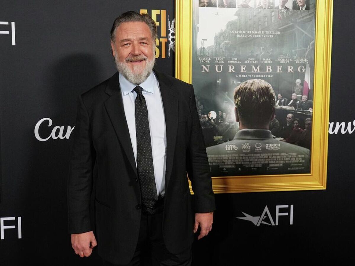    Рассел Кроу на премьере фильма "Нюрнберг" в рамках фестиваля AFI FEST 2025 в Голливуде | © AP Photo / Chris Pizzello