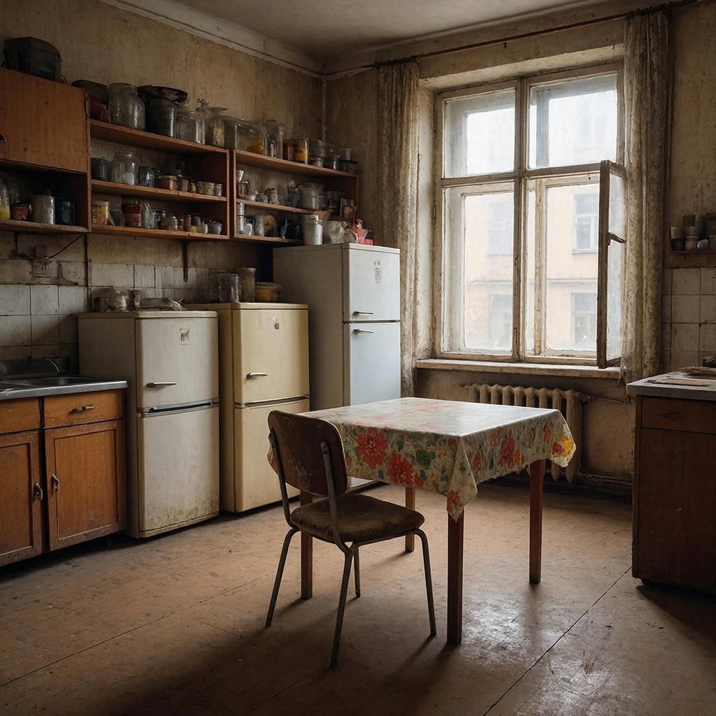 Кухня. Похожа на нашу