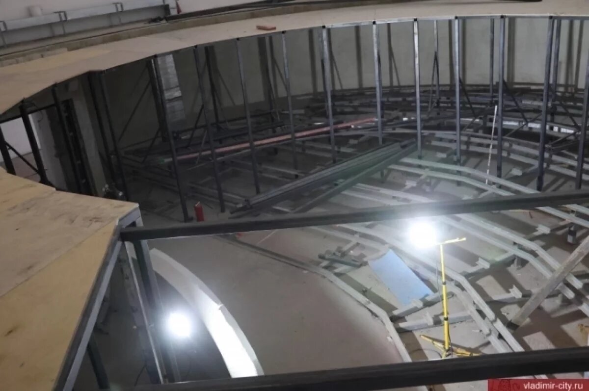    В Владимирском планетарии начали монтировать 12‑метровый звездный купол