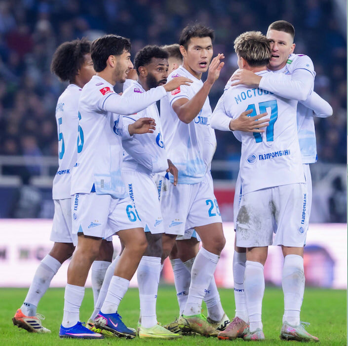 Гол Александра Соболева решил исход матча "Зенита" с "Балтикой". Команда из Петербурга прошла в полуфинал "Пути регионов" Кубка России. Фото: ФК "Зенит"