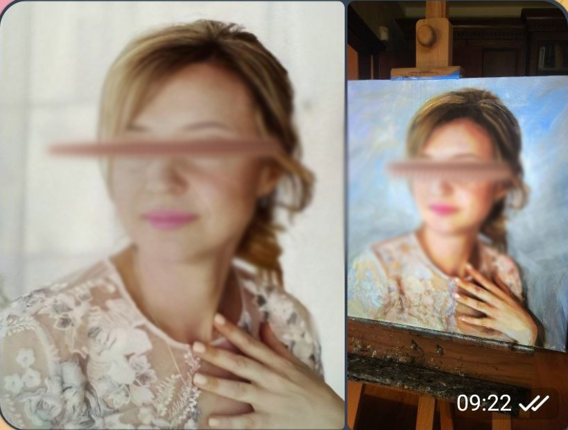 К сожалению, не могу опубликовать портрет без блюра