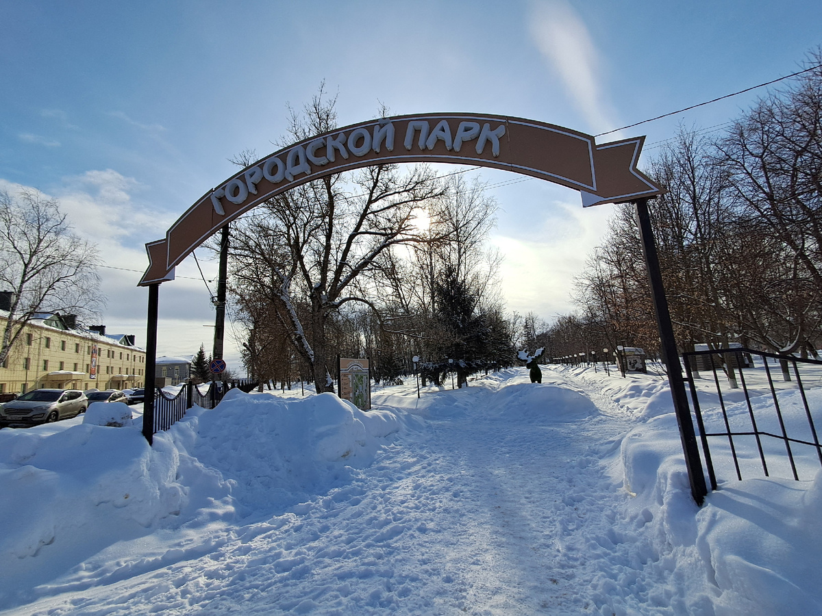 вход в городской парк н-ломов