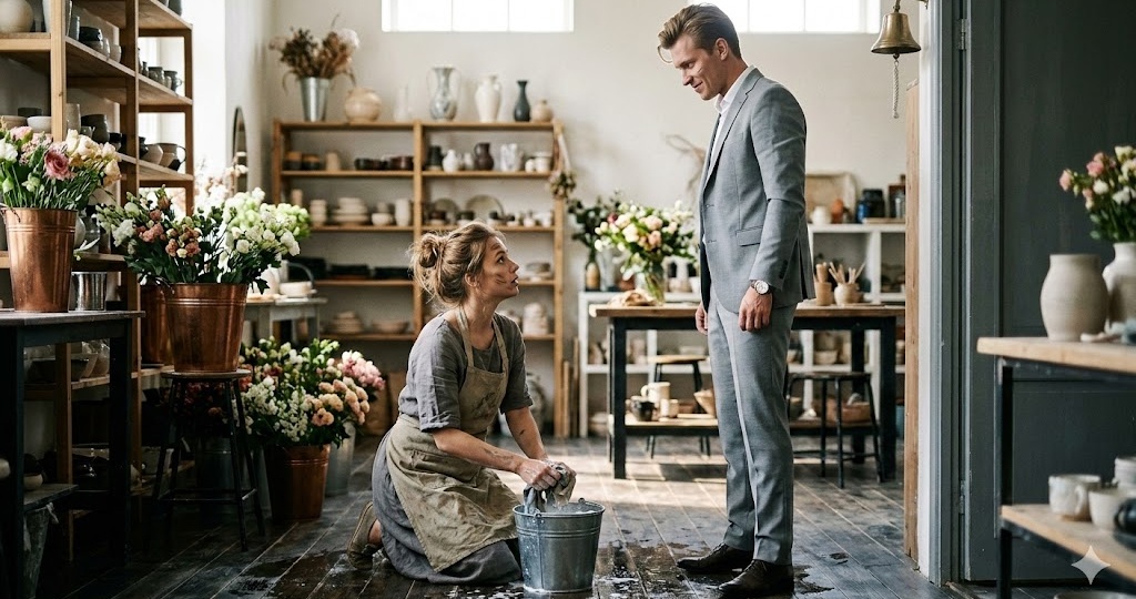 “Ты здесь уборщицей?” — ехидно спросил бывший, не зная, кто я здесь на самом деле.