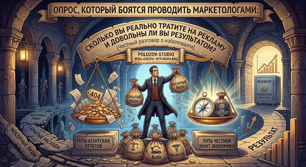 Опрос, который боятся проводить маркетологами: сколько вы реально тратите на рекламу и довольны ли вы результатом?