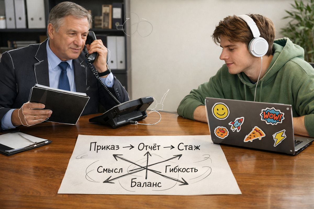 Диалог поколений: когда руководитель — динозавр, а сотрудник — зумер