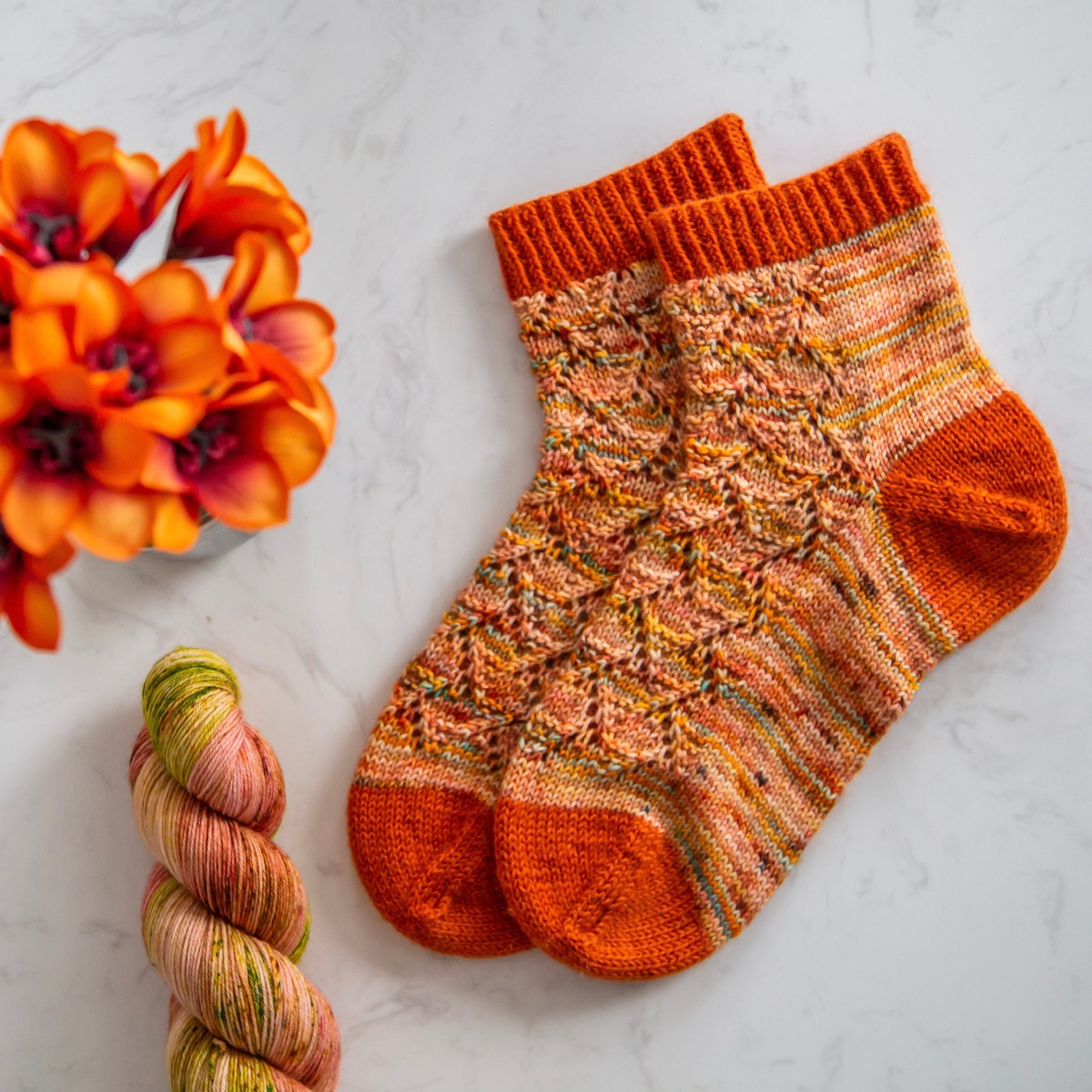 Такие носки будем вязать в марте