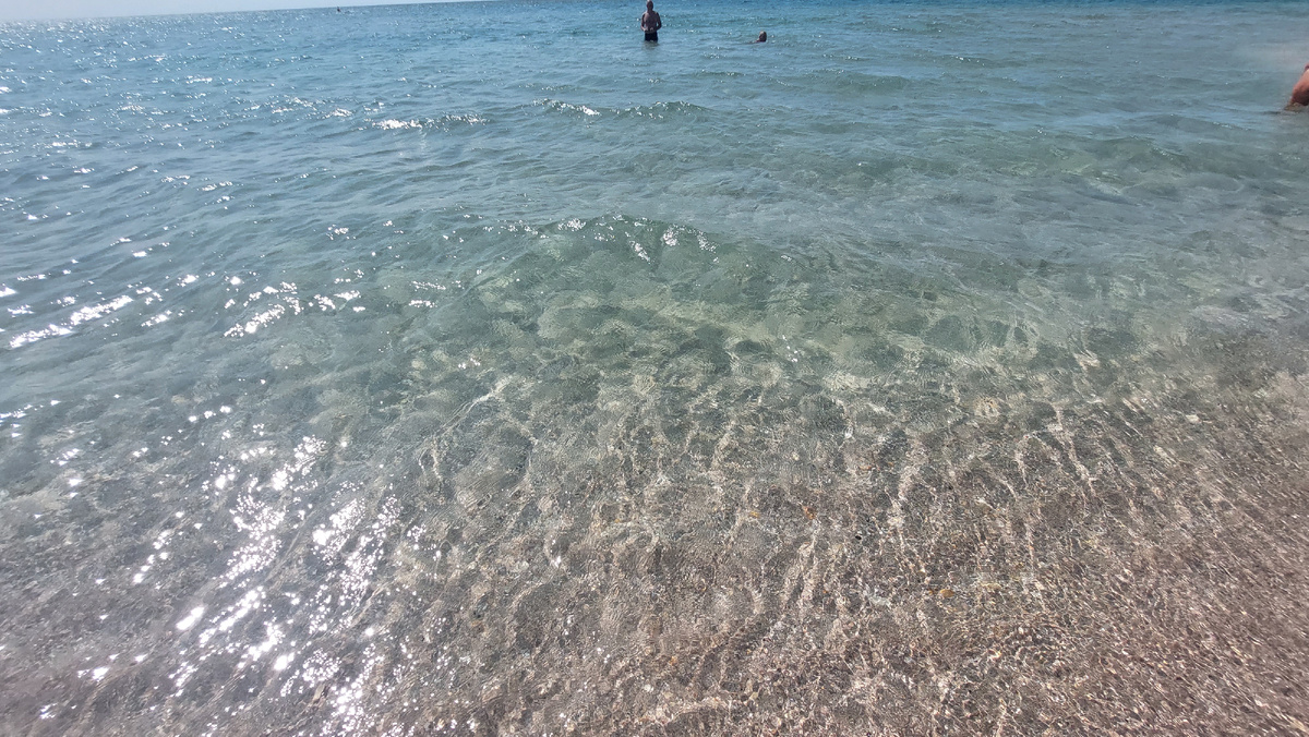 Прозрачная вода и белый песок