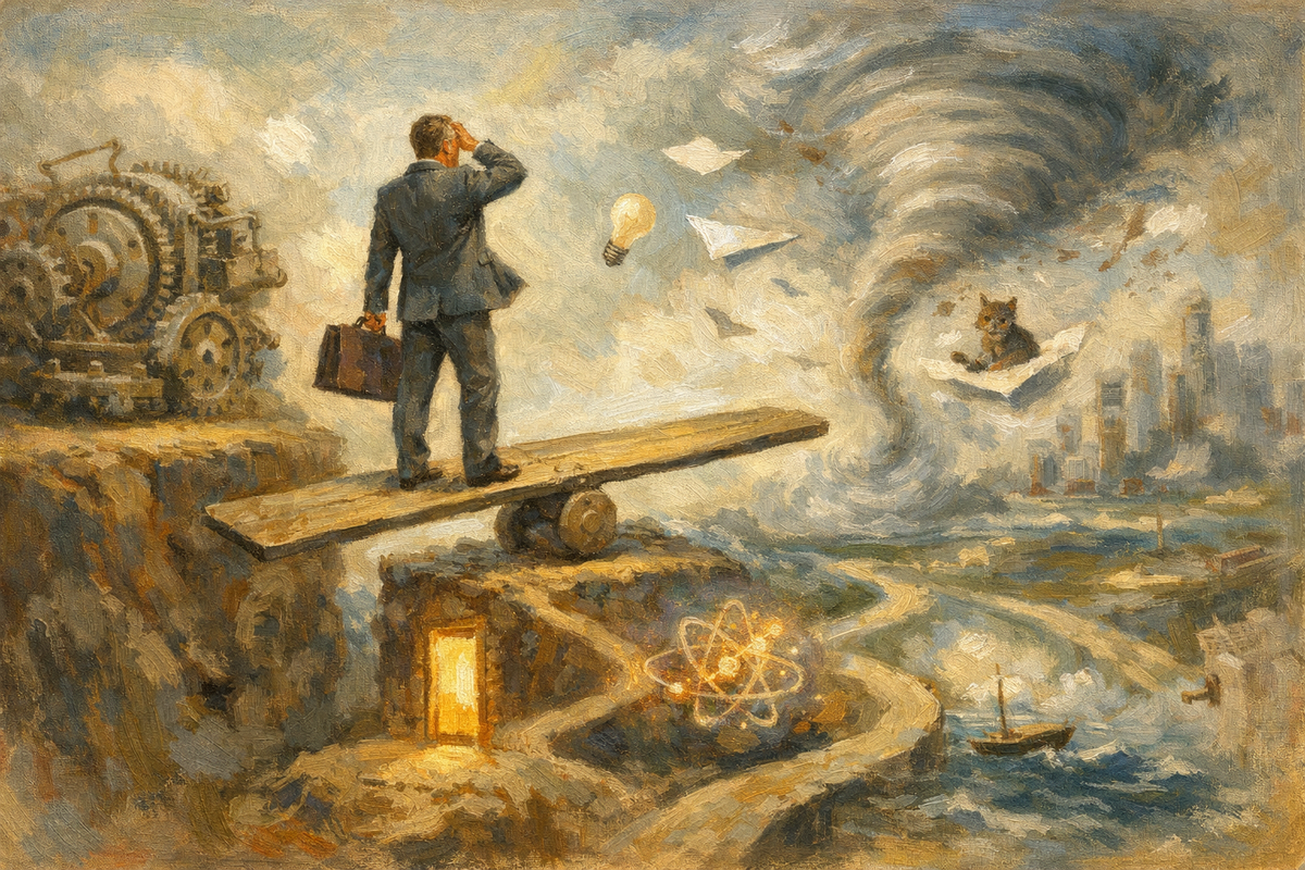 Управление неопределенностью: почему ваша стратегия на 5 лет больше не работает. Создано ИИ