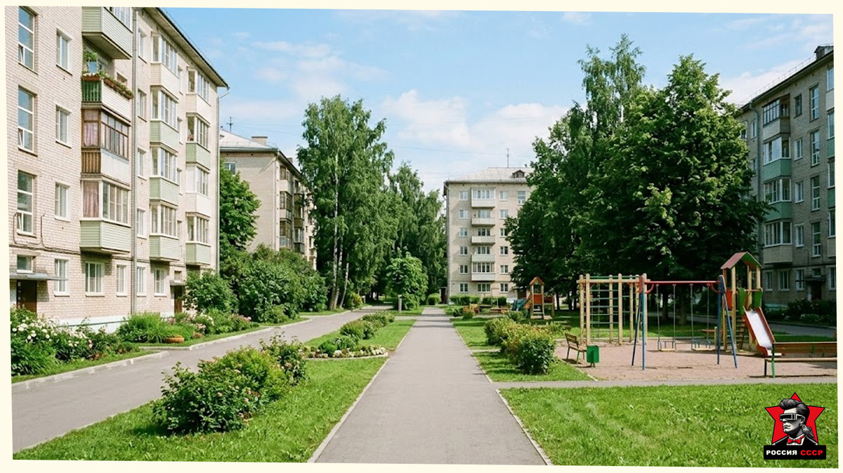 Ухоженный двор закрытого города