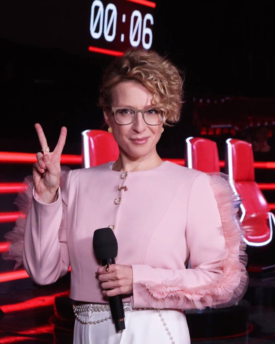    Яна Чуриковой на съемках шоу "Голос"Соцсети Яны Чуриковой