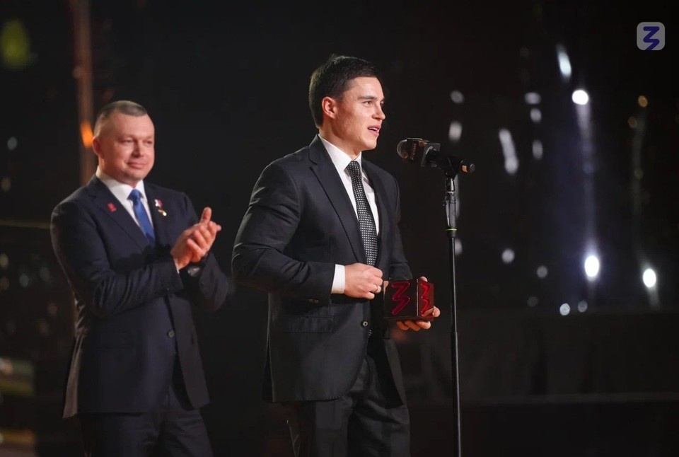    Олимпийский чемпион Никита Нагорный стал лауреатом премии «Знание». Фото: Предоставлено пресс-службой Общества «Знание».