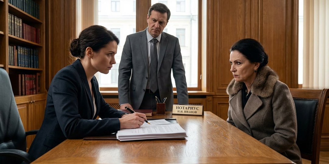 — Эта квартира моя, и подписывать я ничего не буду — невестка сказала это прямо при свекрови, у нотариуса