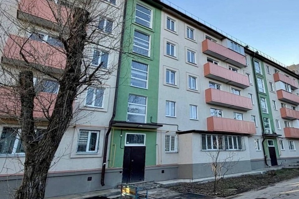    Московская область восстановила многоэтажку на улице Бахчиванджи в Мариуполе. Фото: «РКС-НР»