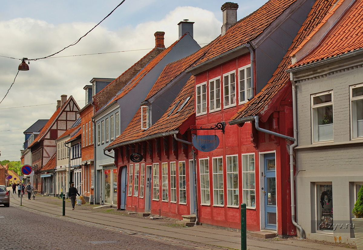 Типичный датский городской пейзаж.