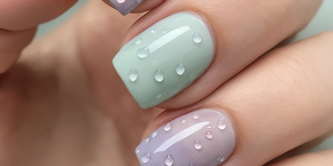 Тренды в дизайне ногтей использование акварельных капель