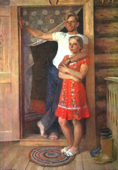 Кутилин Владимир Александрович (Род.1931). У своего порога. 1979.