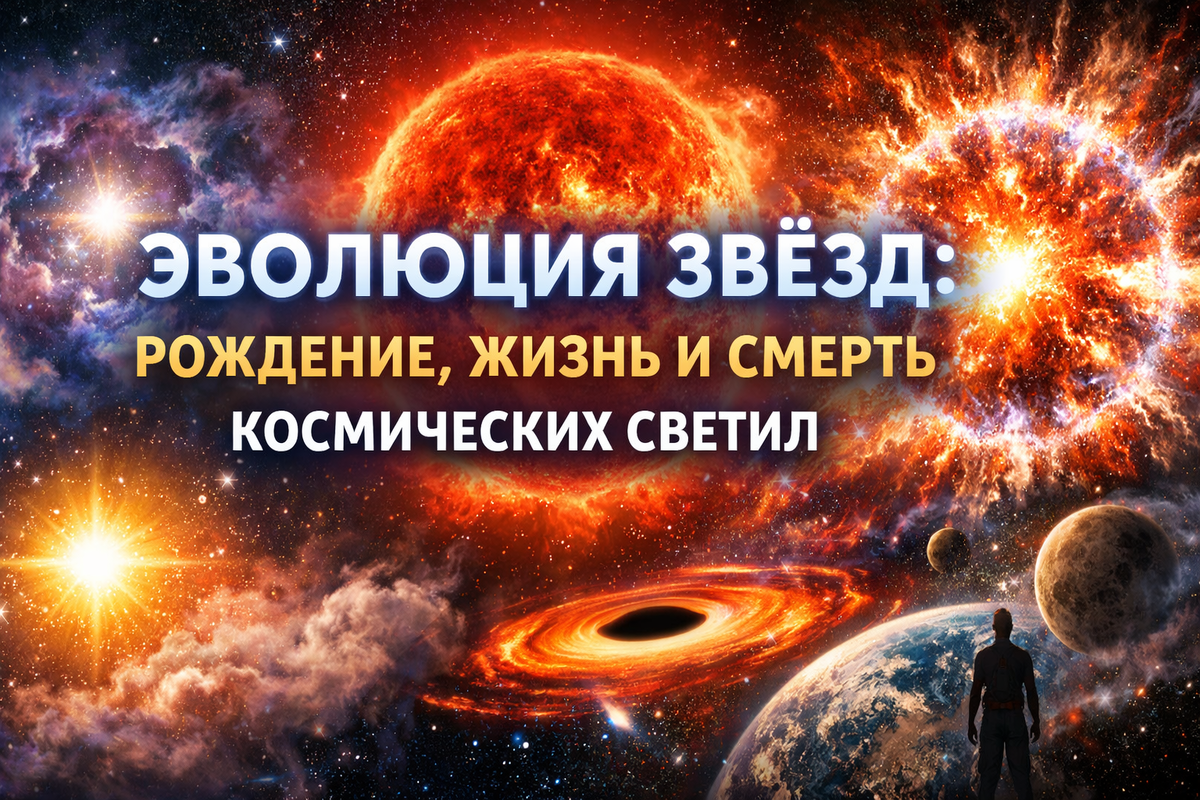 Эволюция звёзд: рождение, жизнь и смерть космических светил