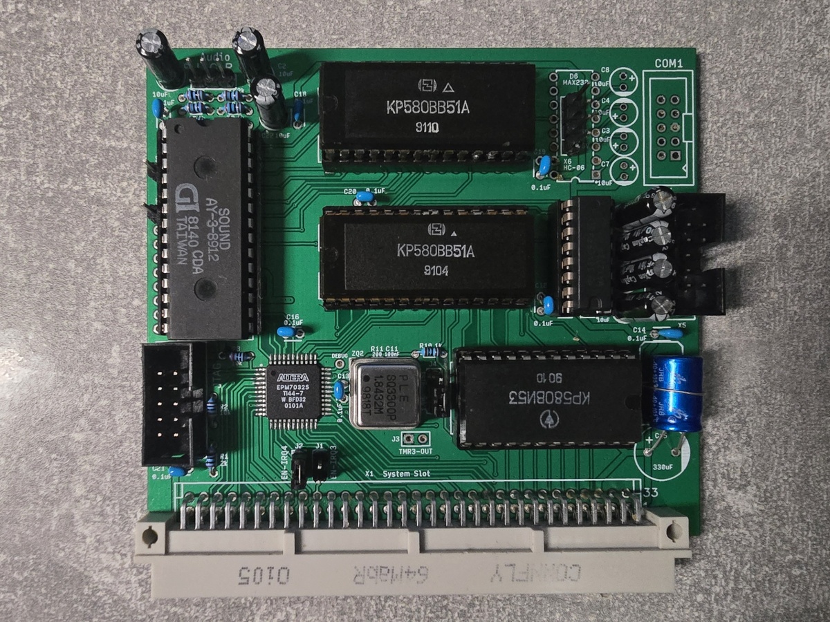 Плата расширения COM-AY компьютера Орион-ПРО.