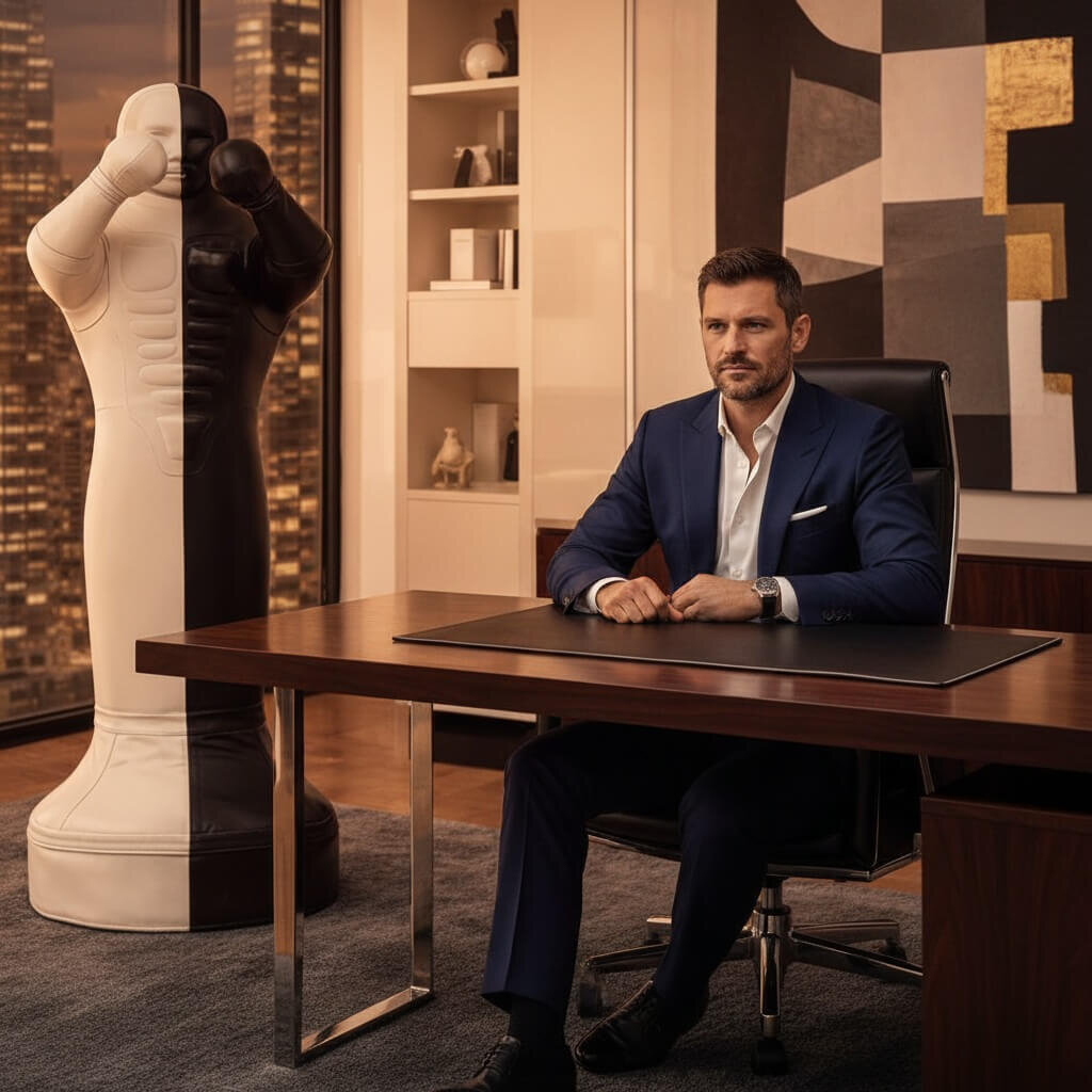 Спортивная груша в кабинете