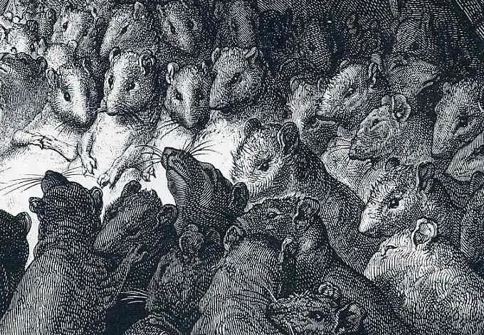     Поль Гюстав Доре. Крысы (фрагмент). XIX в.