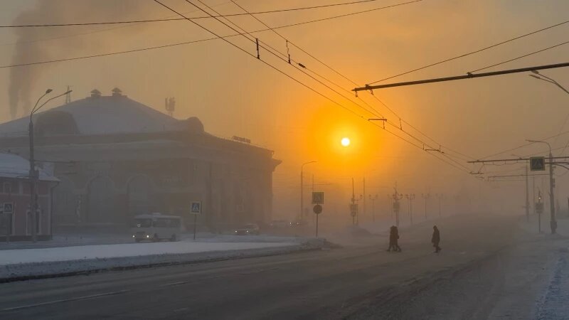     Зимний Барнаул. Холод. Мороз. Солнце. Утро. Дмитрий Лямзин