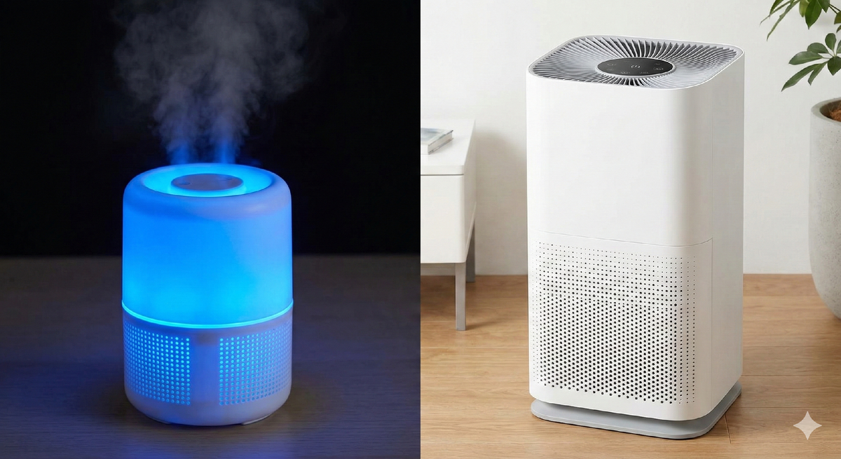 Увлажнитель и очиститель воздуха с УФ и ионизацией в бытовых приборах