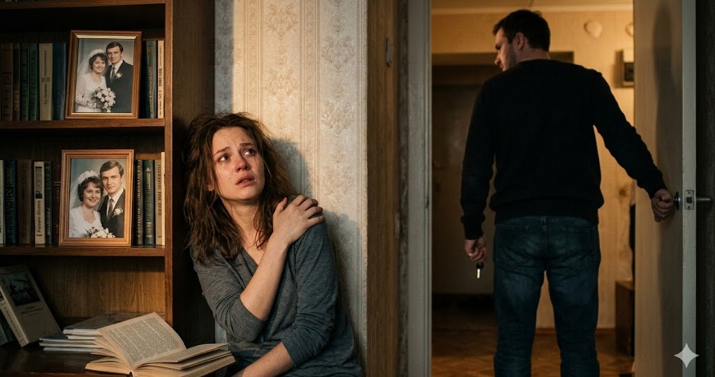 Толчок с силой отбросил Людмилу назад; она чудом не ударилась виском об острый край. «Впредь будешь думать, прежде чем спорить с супругом!»