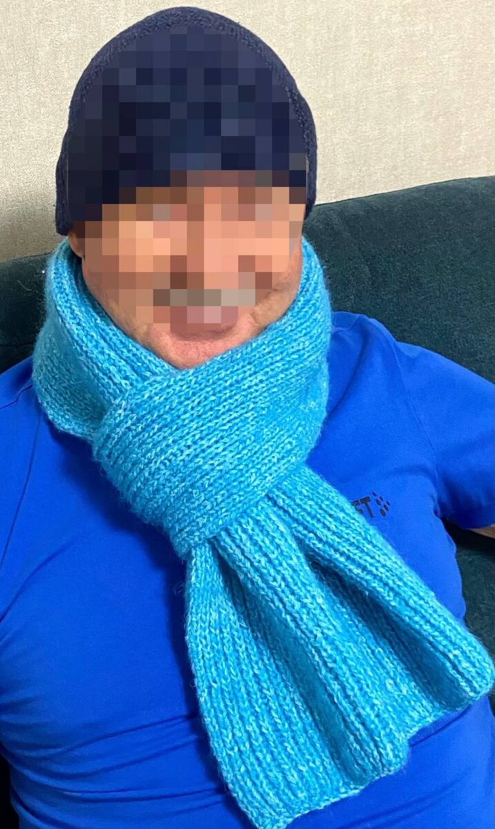 Моя работа, шарф на  зяте