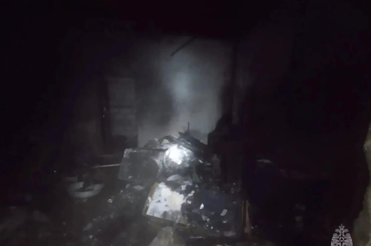    Мужчина пострадал при пожаре в недостроенном доме в Кабардино-Балкарии