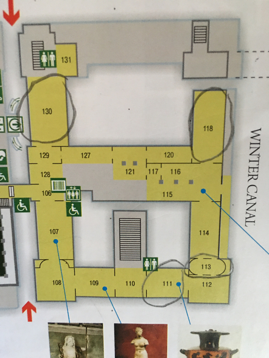 план первого этажа Нового Эрмитажа