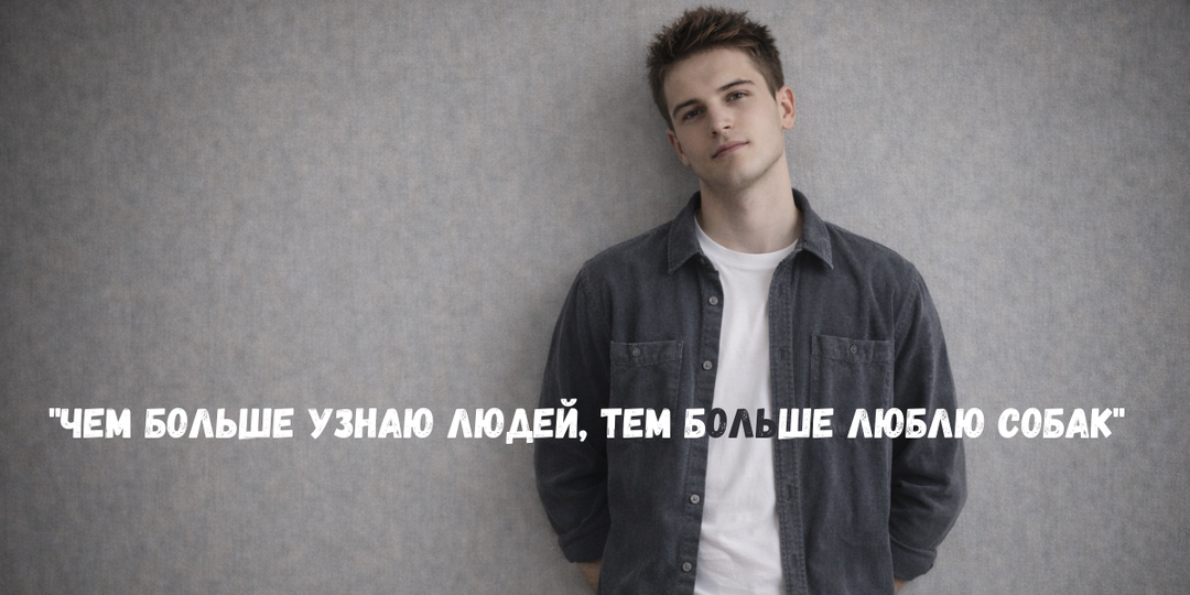 "Чем больше узнаю людей, тем больше люблю собак"