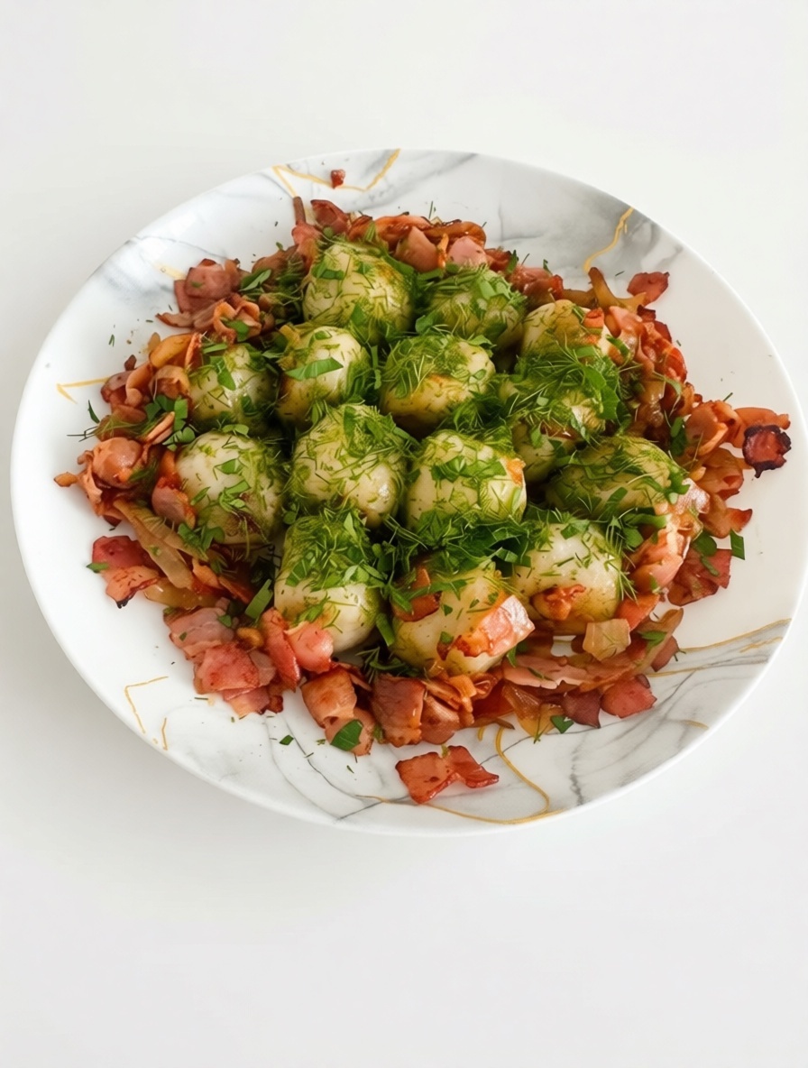 Особенности приготовления

Основа клёцок — простое тесто из трёх ингредиентов:

мука;
яйца;
картефель сырой (протертый на мелкой терке, как на драники), и конечно начинка в виде мелко порезанного свиного сала с мясом или свиного фарша.