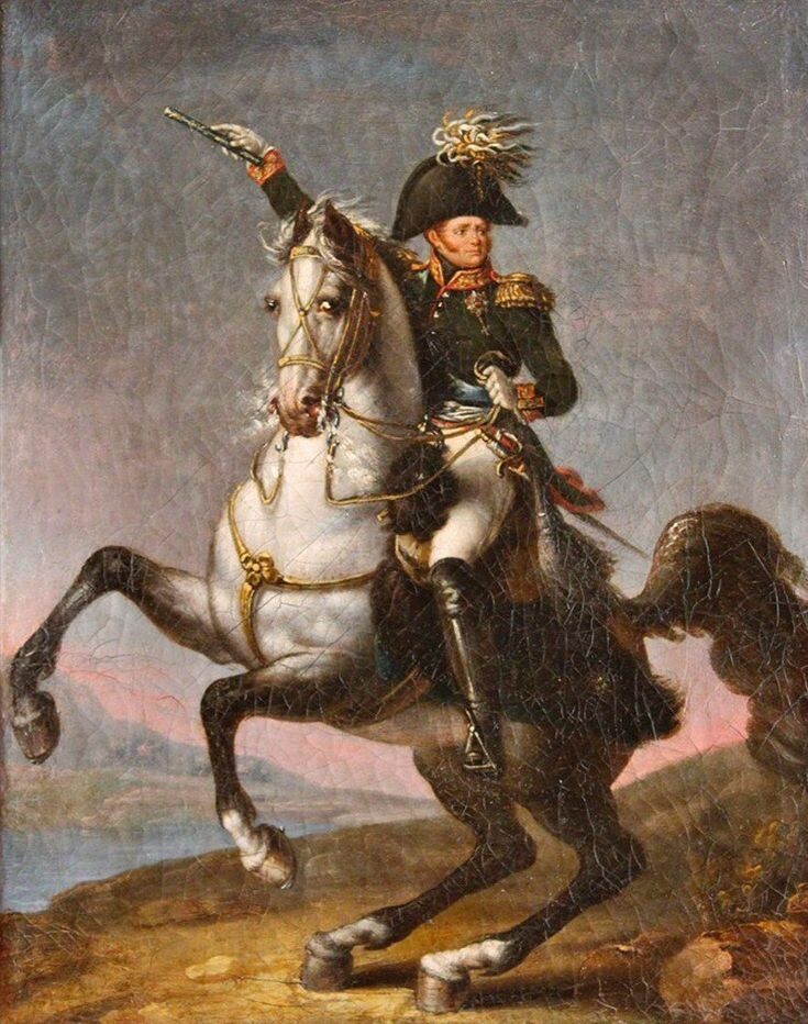 Портрет Александра I (1777 - 1825), российского императора с 1801 г. Под его руководством наша страна не только сокрушила могущество Наполеона, но и заложила фундамент нового европейского порядка