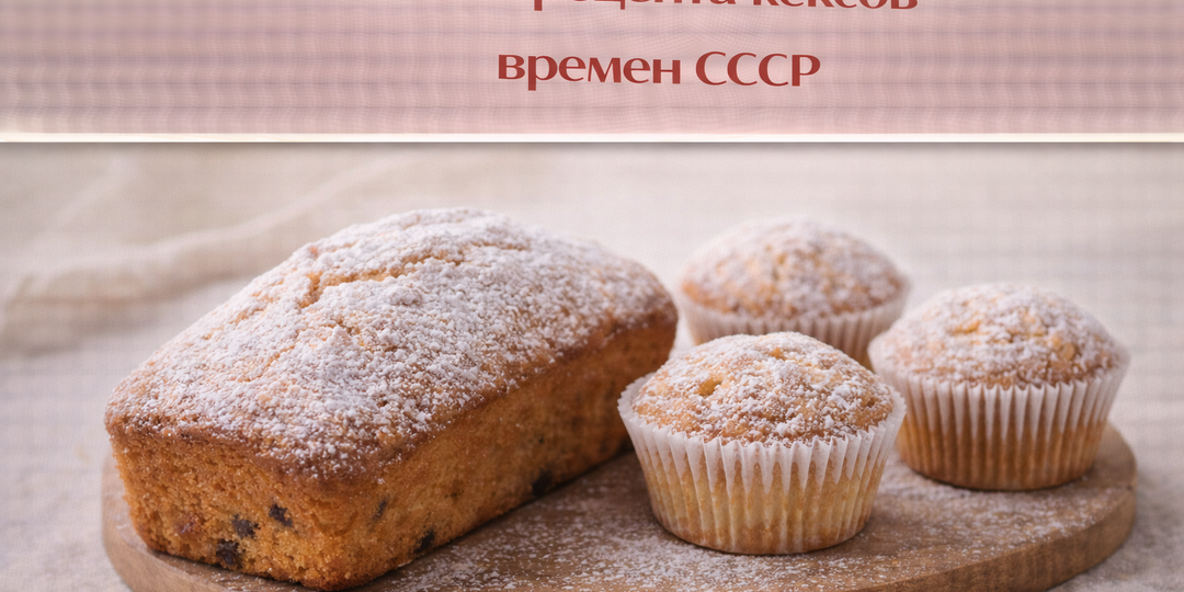 Топ 3 рецепта кексов времен СССР