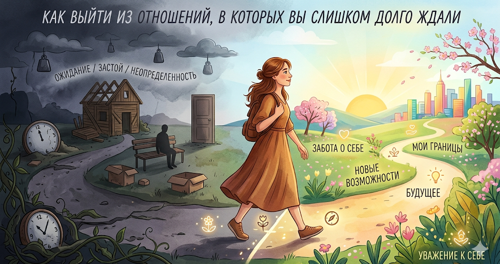 Как выйти из отношений, в которых вы слишком долго ждали