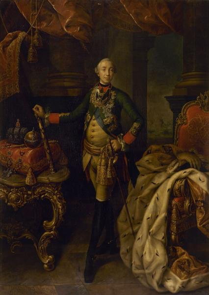 Антропов А. П., Портрет Петра III. Государственный Русский Музей.