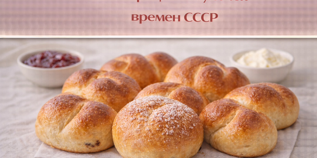 Топ 3 рецепта булочек времен СССР