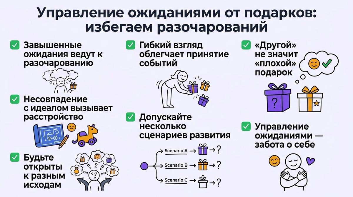 Управление ожиданиями от подарков: избегаем разочарований  📷
