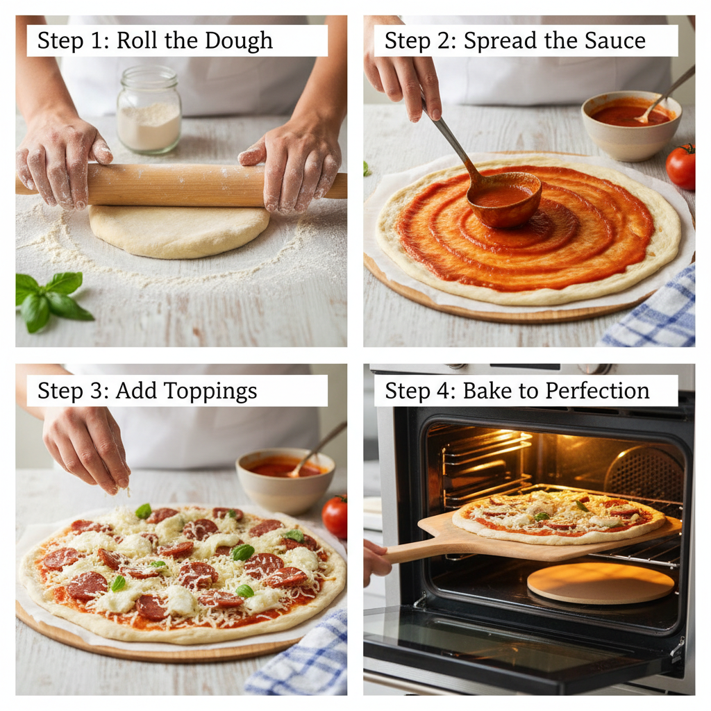 Домашняя пицца своими руками: от раскатки теста до отправки в духовку.