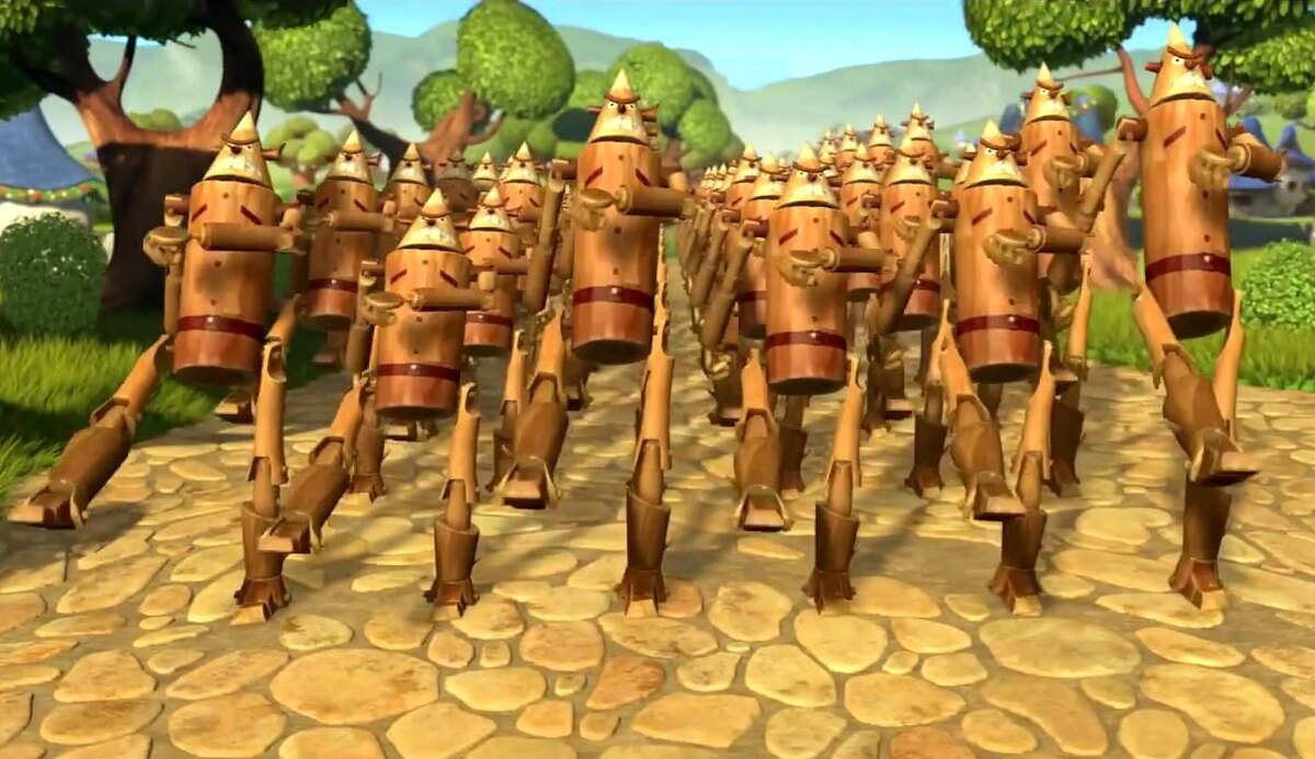     Дуболомы   
Цитата из м∕ф «Урфин Джюс и его деревянные солдаты». Реж. Дарина Шмидт, Владимир Торопчин, Фёдор Дмитриев. 2017. Россия