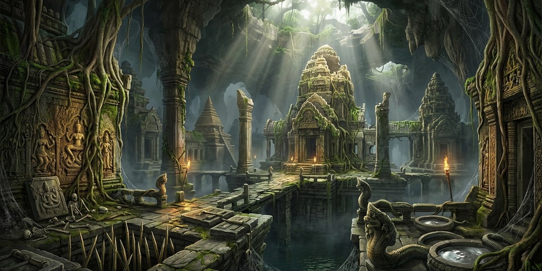 Подземный Ангкор. Город-призрак кхмеров под ловушками джунглей.🌴