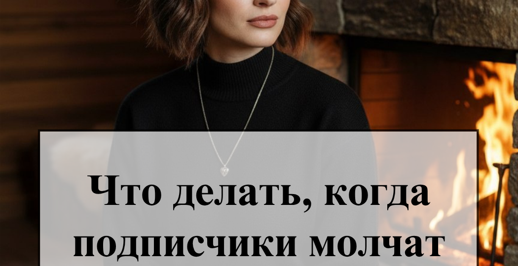Тишина в комментариях: что делать, когда подписчики читают, но молчат?