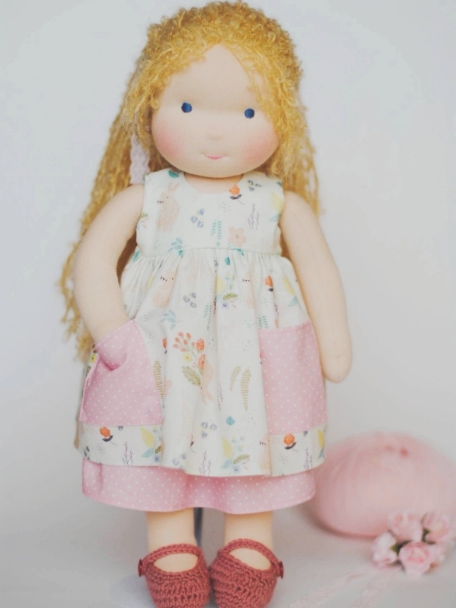 Вальдорфская кукла 36 см 